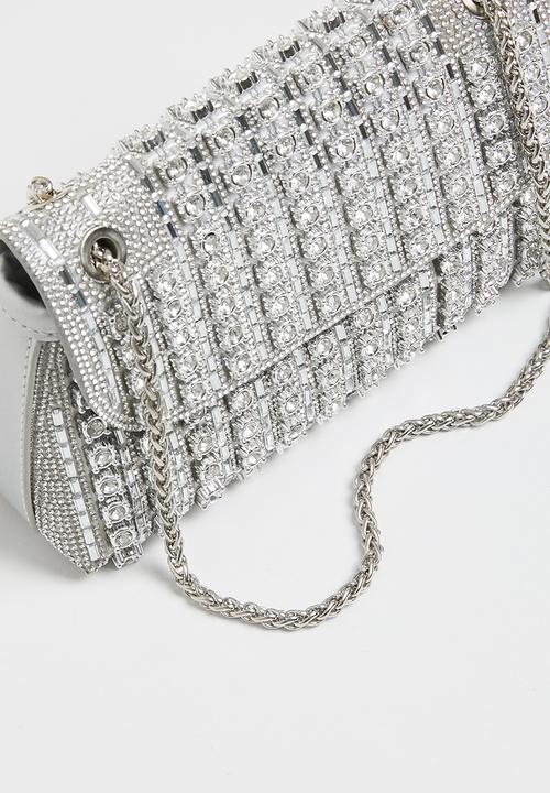 SISSY BOY - Jewelled Bag - Silver