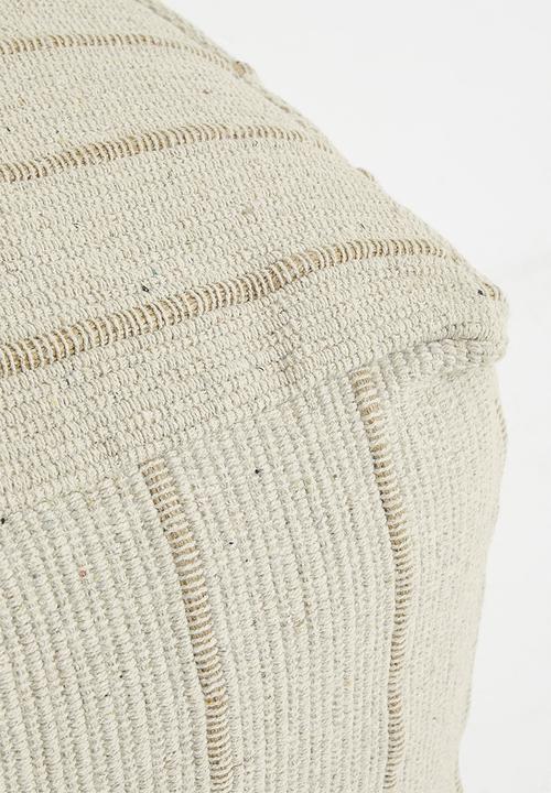 H&S - lines pouf-natural