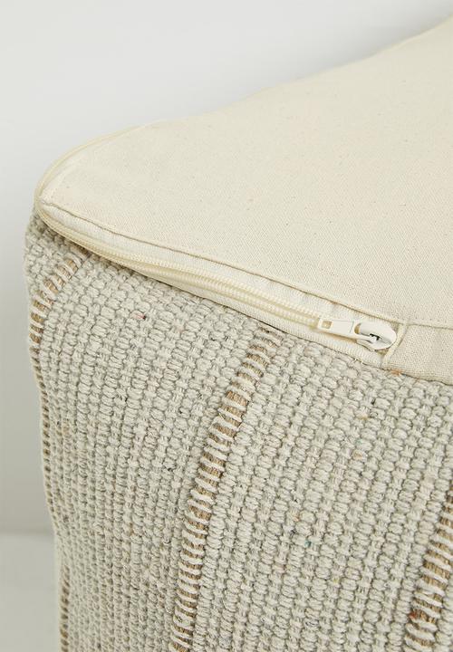 H&S - lines pouf-natural