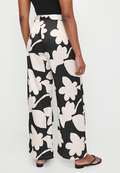 edit - Co-ord wide leg - macro tropical fern