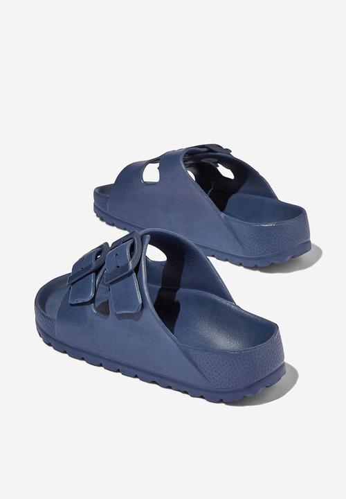 Cotton On - Twin strap slide - vintage navy