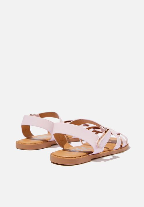 Cotton On - Georgie cross over sandal - blush pink