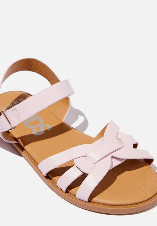 Cotton On - Georgie cross over sandal - blush pink