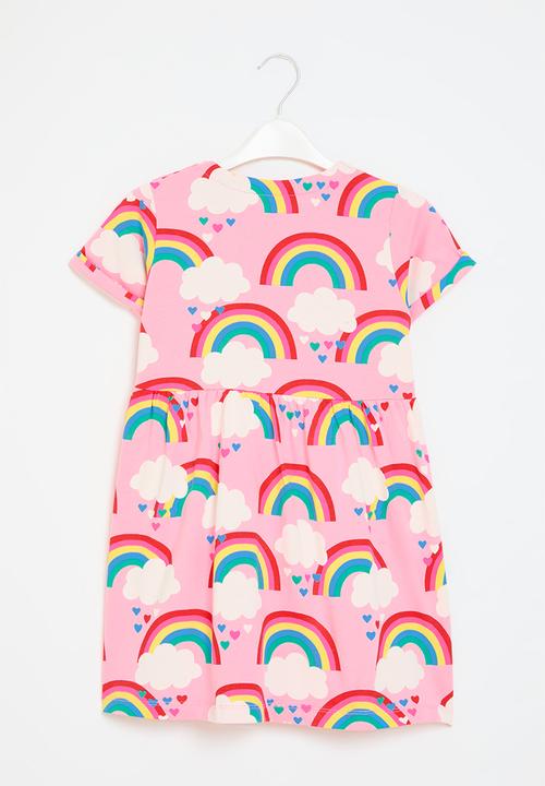Pop Candy - Rainbow print dress - pink
