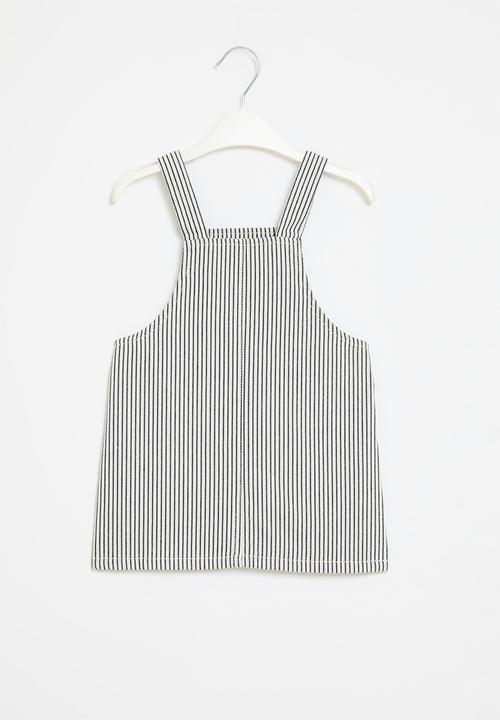 Pop Candy - Striped pinafore dress - multi