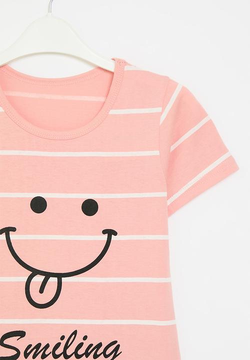 Pop Candy - Striped night dress - pink