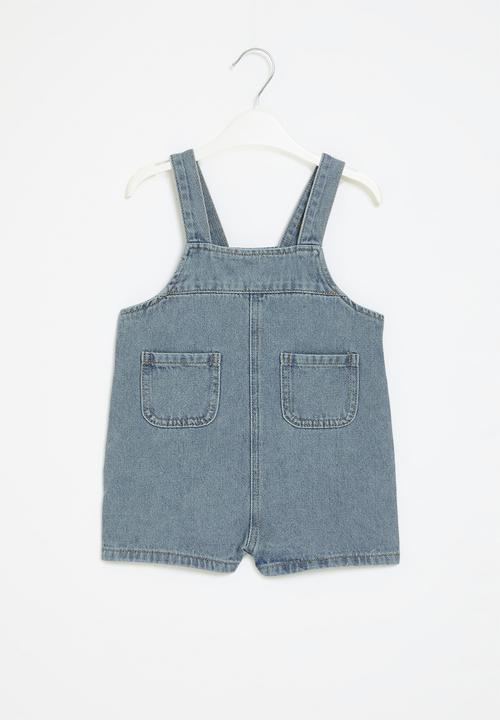 Pop Candy - Denim dungaree - dark blue