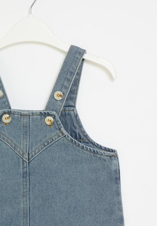 Pop Candy - Denim dungaree - dark blue