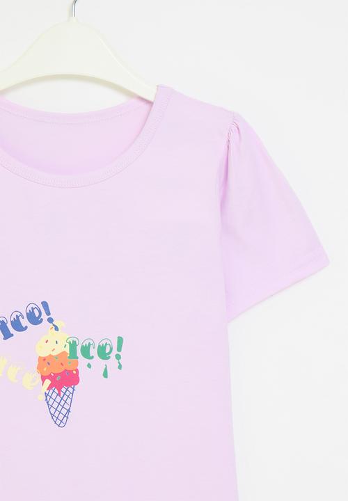 Pop Candy - Ice cream print tee - lilac