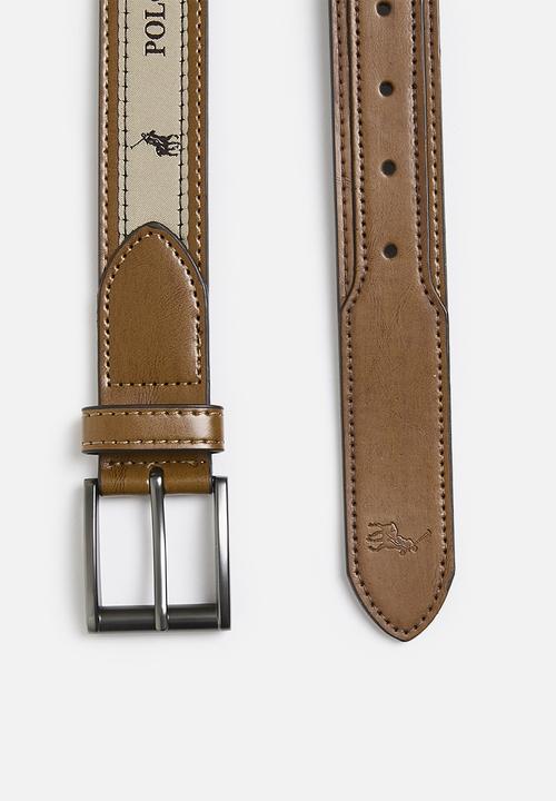 POLO - Alessandro Coated Leather Belt - Tan