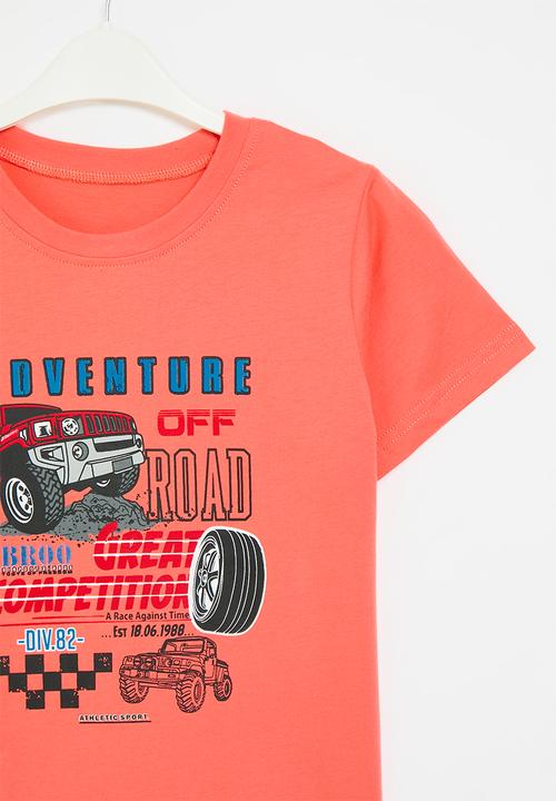 Pop Candy - Adventure road tee - coral