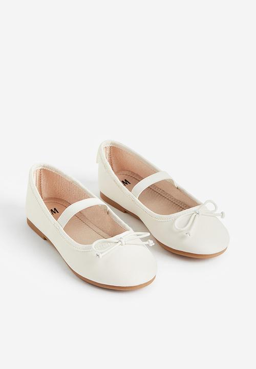 H&M - Ballet pumps - white