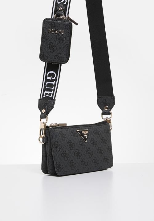 GUESS - Latona  mini tri compartment bag-black logo