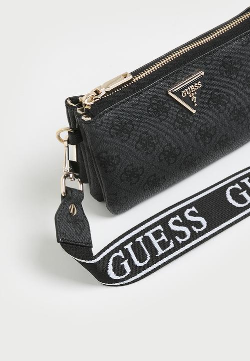 GUESS - Latona  mini tri compartment bag-black logo