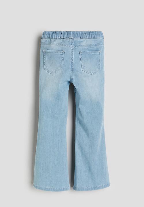 H&M - Superstretch flare fit jeans - light denim blue