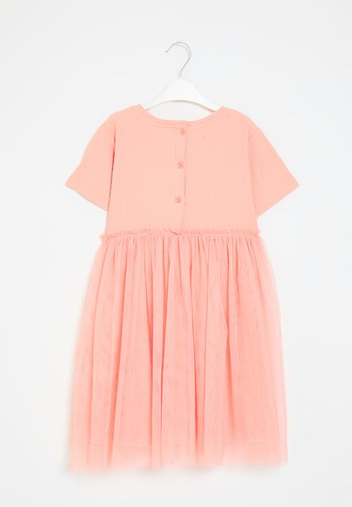 Pop Candy - Printed mesh dress - pink