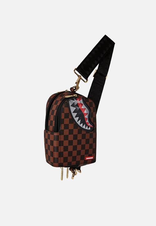 Sprayground - Sharks in Paris lenticular chomp crossbody - brown