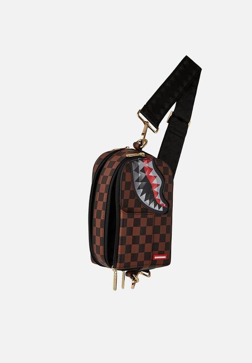 Sprayground - Sharks in Paris lenticular chomp crossbody - brown