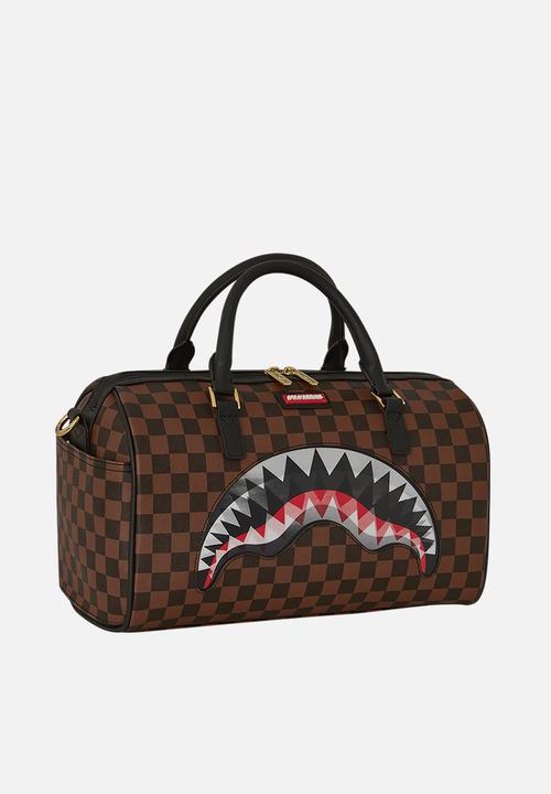 Sprayground - Sharks in paris lenticular chomp mini duffle - brown
