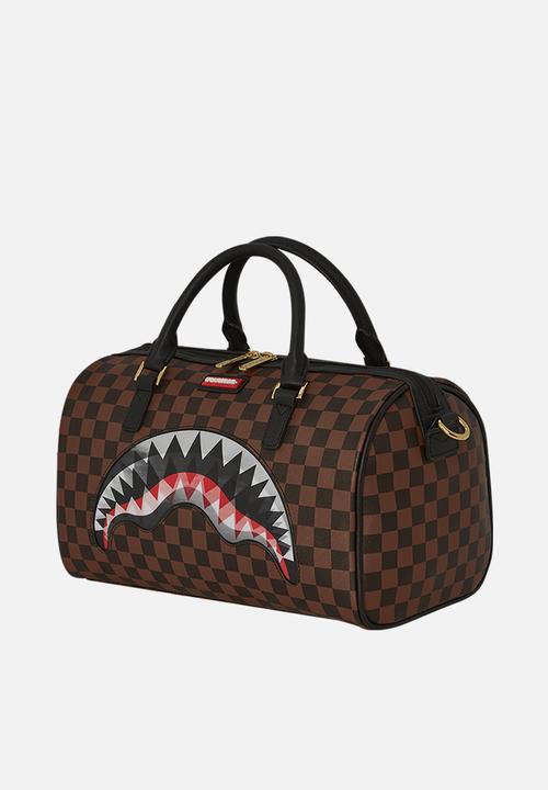 Sprayground - Sharks in paris lenticular chomp mini duffle - brown