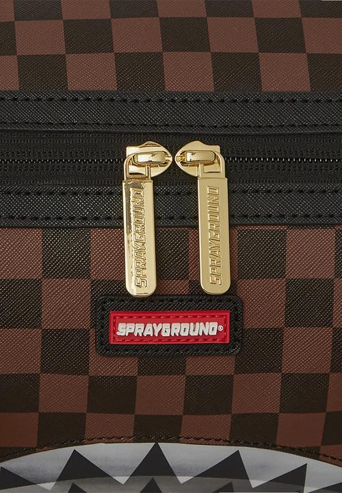 Sprayground - Sharks in paris lenticular chomp mini duffle - brown