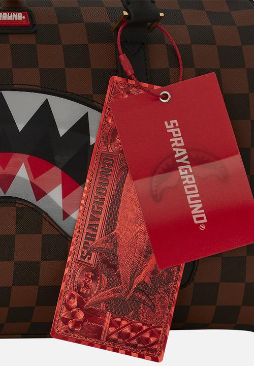 Sprayground - Sharks in paris lenticular chomp mini duffle - brown