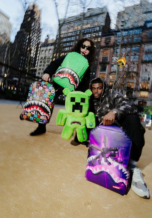 Sprayground - Minecraft creeper moneybear - green