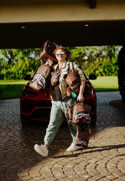 Sprayground - Sharks in paris lenticular chomp moneybear - brown