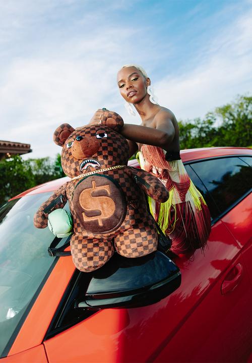 Sprayground - Sharks in paris lenticular chomp moneybear - brown