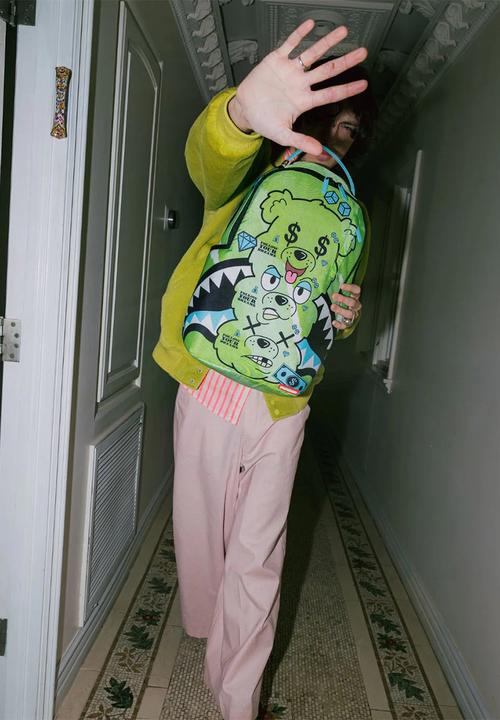 Sprayground - Triple head bear backpack - green