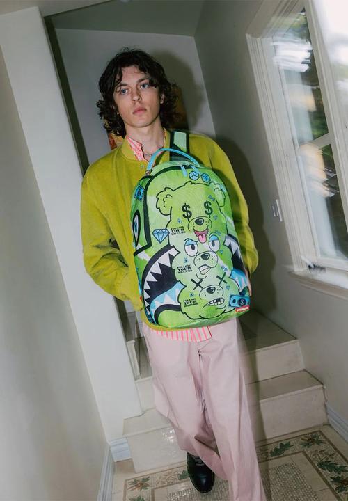 Sprayground - Triple head bear backpack - green