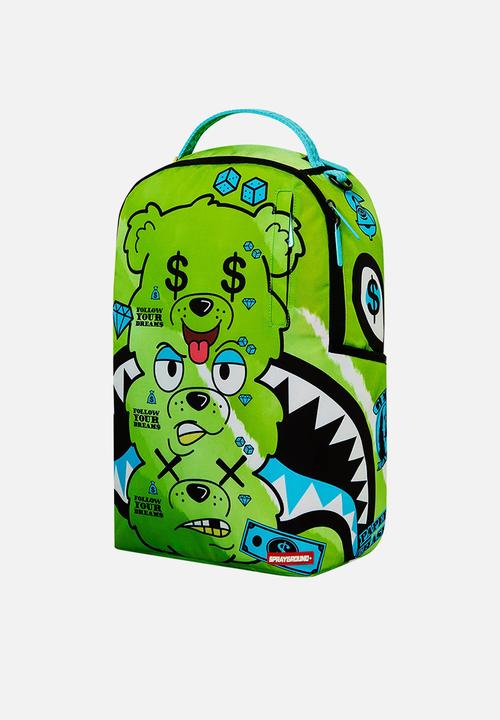 Sprayground - Triple head bear backpack - green