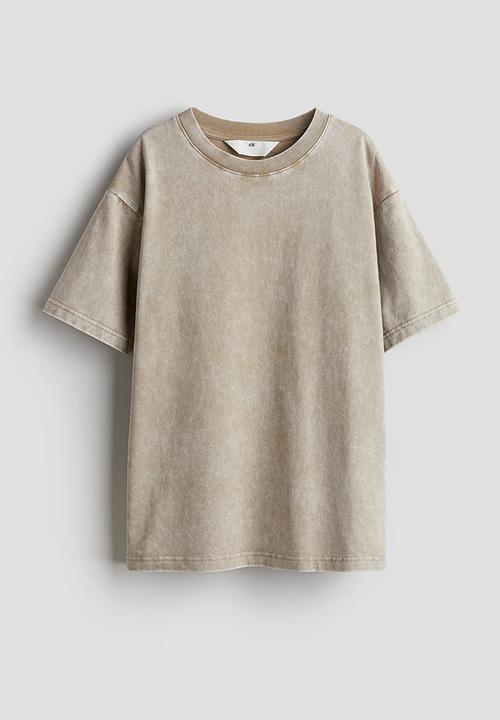 H&M - Cotton jersey t-shirt - beige