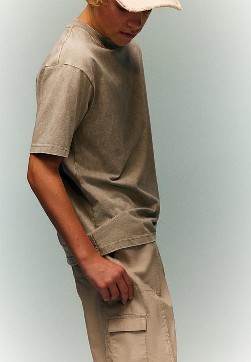 H&M - Cotton jersey t-shirt - beige