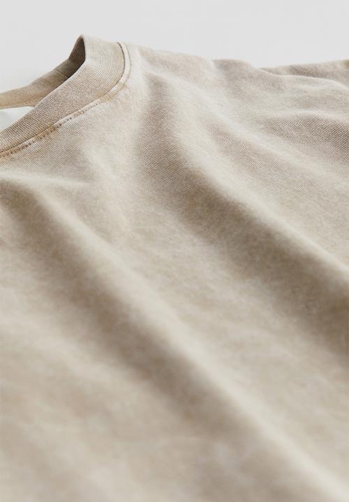 H&M - Cotton jersey t-shirt - beige