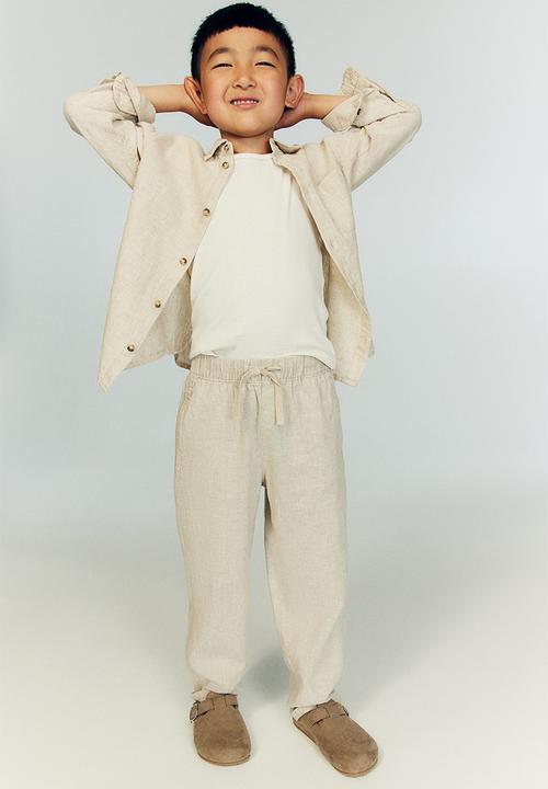 H&M - Linen-blend shirt - beige