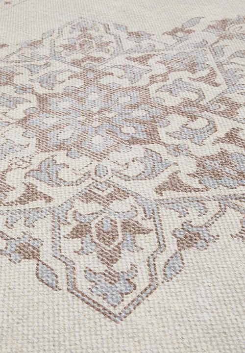 Sixth Floor - Antique Cotton Printed Rug - Natural