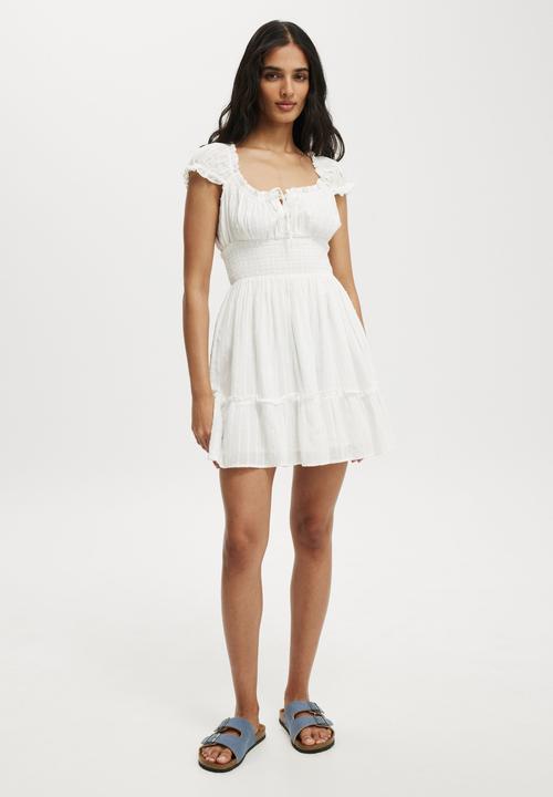 Cotton On - Eddie Corset Mini Dress - White