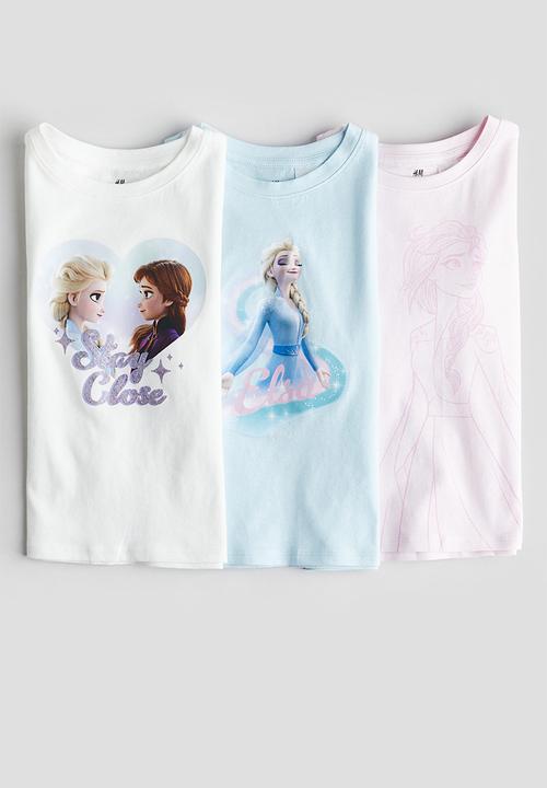 H&M - 3 pack printed jersey tops - multi