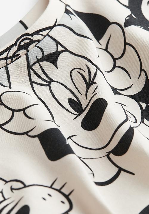 H&M - Printed t-shirt - natural white minnie mouse