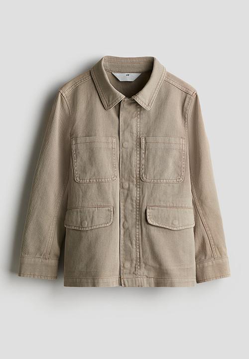 H&M - Cotton twill shacket - beige