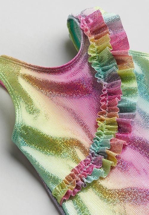 H&M - Frill-trimmed swimsuit - multi