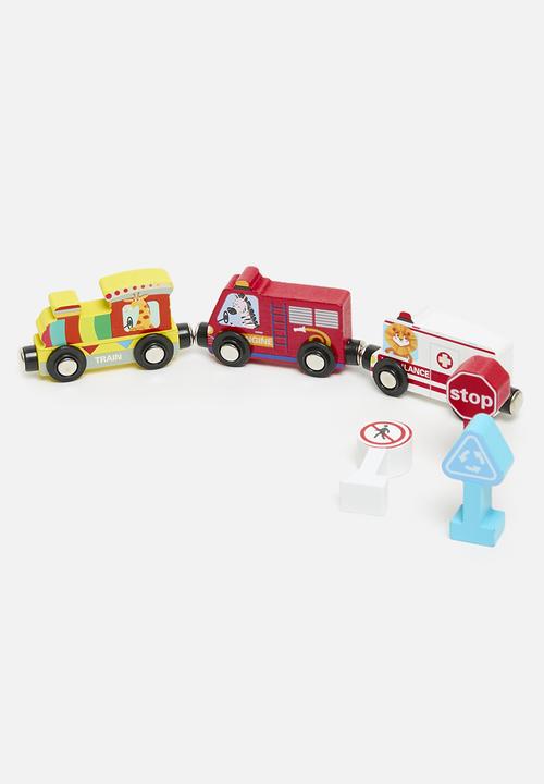 Pop Candy - Wooden toy car set - multi