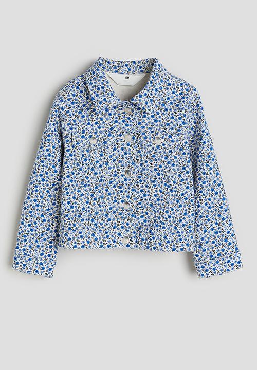 H&M - Twill jacket - blue & floral 