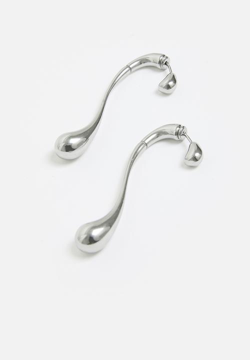 Tessa Design - Elsa curved earring - silver