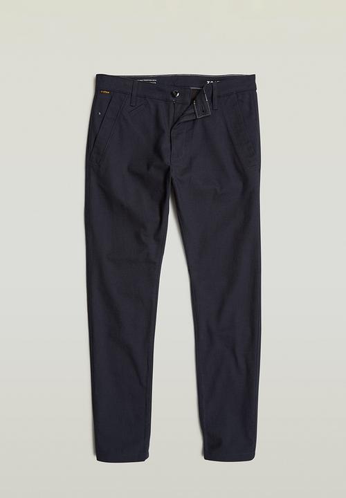 G-STAR - Bronson 2.0 Slim Chino - legion blue/dk black dobby