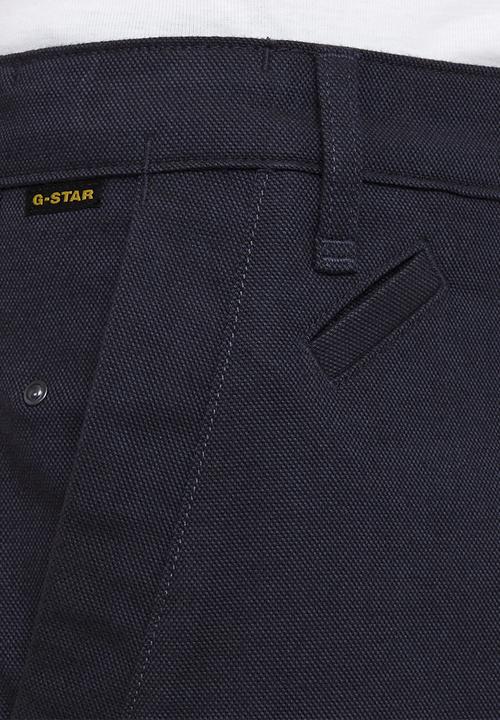 G-STAR - Bronson 2.0 Slim Chino - legion blue/dk black dobby