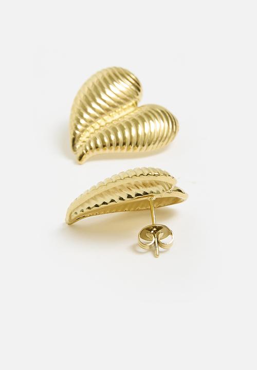 Tessa Design - Amelia textured heart - gold