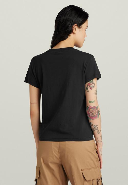 G-STAR - Front Seam Top Wmn - Dk Black