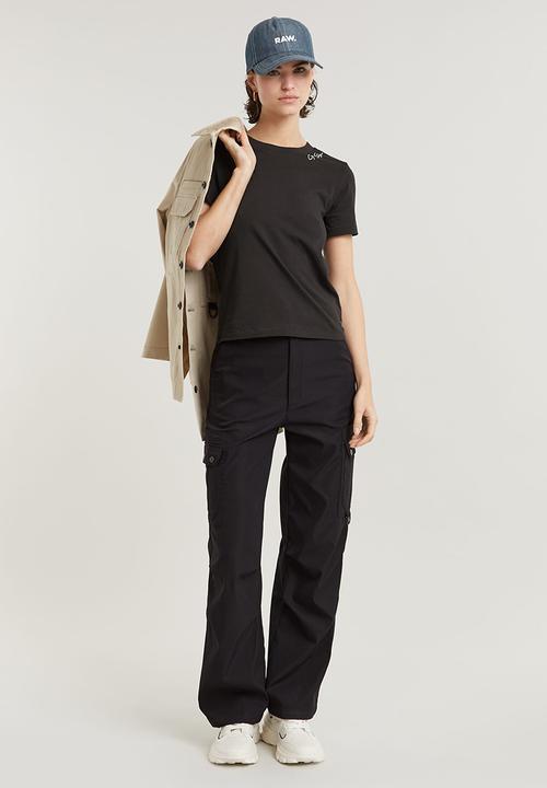 G-STAR - Faux Embro Logo R T Wmn - Dk Black